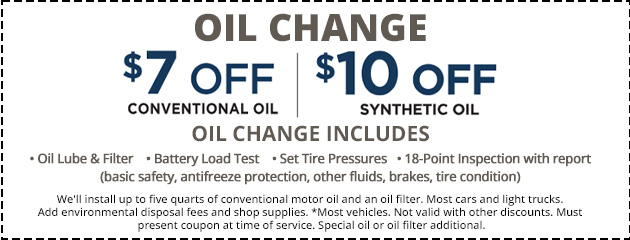 Water Oil Change Special